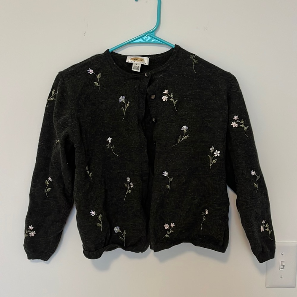 Talbots Floral Cardigan